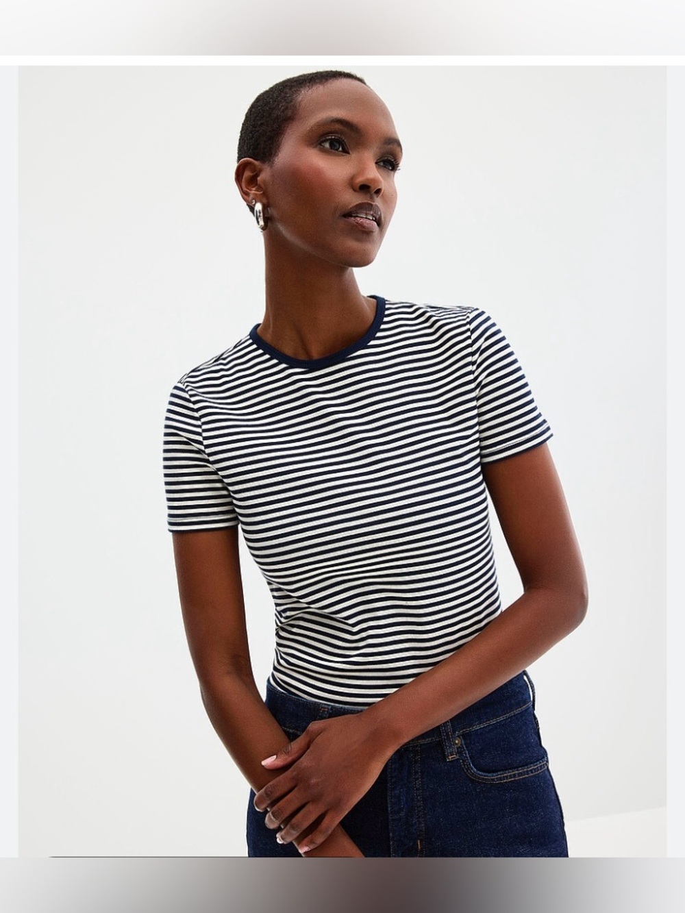 Ralph Lauren Black Label Striped semi-slim Crewneck Tee